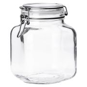 Банка для сыпучих прод. 2000 мл. d=100 мм. h=166 мм. с крышкой с бугельным замком Borgonovo /1/36/216/ АКЦИЯ