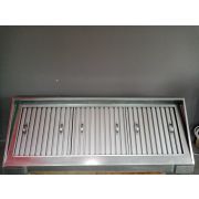 Зонт пристенный 1650х600х400 с жироуловителями оцинк.