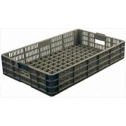 Ящик 740*465*145 мм. для хлеба, прямой перфорир., серый (крышка 73937) /1/72/