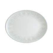Блюдо овальное 200*160 мм. Ирис Серый, форма Мув Bonna /1/12/