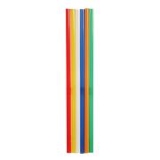 Трубочки кокт. 1,0*24 см. 125 шт/уп. прямые цветные Микс XL /1/24/ АКЦИЯ