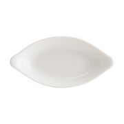 Блюдо для запекания и подачи 180*90 мм. 150 мл. овальное с ушками Белый,форма Оптива 2 Чойс Bonna /1/12/