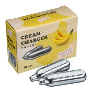 Баллончики для сифона для взбивания сливок (N2O) 10 шт/уп. вкус банана MasterWhip /1/36/ АКЦИЯ