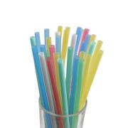 Трубочки кокт. 0,8*20 см. 250 шт/уп. прямые цветные Милк КОРОТКИЕ /1/23/32/ АКЦИЯ