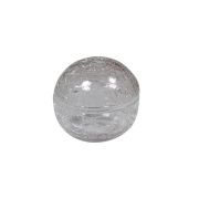 Салатник с крышкой «Шар» прозрачный 12 см Crackled glass
