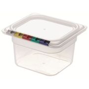 Гастроемкость 1/6 h=100 мм. 176*162 мм. 1,6 л. поликарб. прозрач. /1/12/