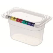 Гастроемкость 1/9 h=100 мм. 176*108 мм. 0,9 л. поликарб. прозрач. /1/18/