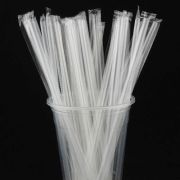 Трубочки кокт. 0,6*24 см. 600 шт/уп. прямые прозрачные в ИНДИВИД. УП. Кола /1/6/ АКЦИЯ