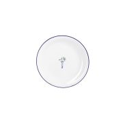 Тарелка мелкая 22 см, кант синий, Vaso Piccolo DS16