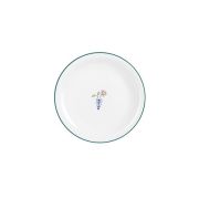 Тарелка мелкая 22 см, кант зеленый, Vaso Piccolo DS15