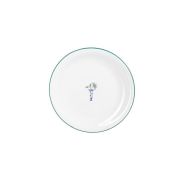 Тарелка мелкая 22 см, кант зеленый, Vaso Piccolo DS16