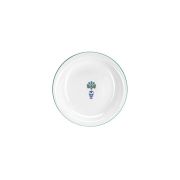 Тарелка глубокая 21 см, кант зеленый, Vaso Piccolo DS13