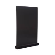 Табличка 210*300 мм. А4 меловая вертикал. тейбл тент, на дерев. подставке черная /1/10/