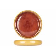 Тарелка с закругленным бортом d 24 см h 4,9 см, Elements Mustard