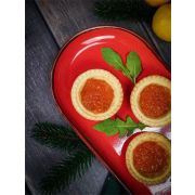 Блюдо овальное 30х15 см фарфор цвет красный Seasons