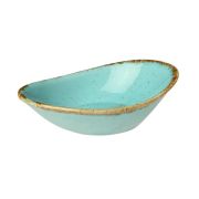 Соусник овальный 7х11 см фарфор цвет бирюзовый Seasons