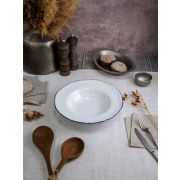 Тарелка для пасты 27 см, кант синий