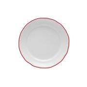 Тарелка мелкая 25 см, кант красный
