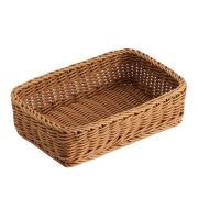 Корзина для хлеба прямоуг. 18*12*6 см. коричневая полиротанг MGprof /1/100/