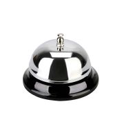 Звонок барный d=10 см. h=7 см. хром.сталь MGsteel /1/6/144/ АКЦИЯ АКЦИЯ