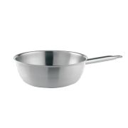 Сотейник  2,75 л. нерж. d=24 см. h=8 см. конический б/кр (индукция) Мастер Pinti /1/