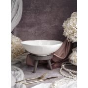 Салатник 1 л, d 21 см h 6,5 см, фарфор, Grazia