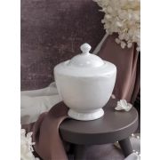 Сахарница с крышкой 350 мл,  d 10,2 см h 12,5 см, фарфор, Grazia