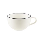 Чашка 250 мл. чайная d=96 мм. h=56 мм. Линеа Черный (блюдце 77973) Bonna /1/6/768/