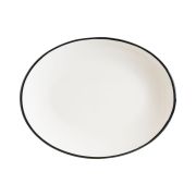 Блюдо овальное 250*190 мм. Линеа Черный, форма Мув Bonna /1/12/960/