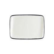 Блюдо прямоуг. 230*160 мм. Линеа Черный, форма Мув Bonna /1/12/1128/