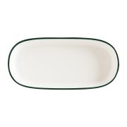 Блюдо овальное 240*140 мм. Линеа Зеленый, форма Гурмэ Bonna /1/12/828/