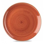 Тарелка мелкая 32,4см, без борта, Stonecast, цвет Spiced Orange