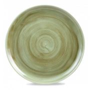 Тарелка мелкая 32,4см, без борта, Stonecast Patina Burnished Green
