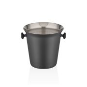 Ведро для льда 15см, H15см, матовый черный, Narin
