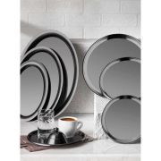 Блюдо овальное 26*19см, черный, Narin