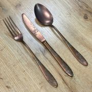Вилка столовая 20,5см, Star retro copper cornflower, Narin [12]