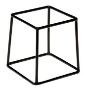 Подставка для фуршетных блюд 18*18 см, h=20 см. черная, нерж. с прорезин. покрытием APS /1/12/