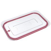 Крышка для гастроем.нерж. 1/1 поликарб.прозрач. (-40/+99С) с красной силикон. вставкой (гастр.39058,39059,39060,39061,39062,39063)GP/1/6/