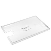 Крышка для гастроем. 1/1 поликарб.прозрач. (-40/+99С) универсальная с отверстием для ложки GP /1/12/