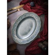 Блюдо овальное 32x24,2 см h 4,7 см, фарфор, Vintage