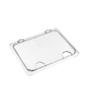 Крышка для гастроем. 1/2 поликарб.прозрач. (-40/+99С) откидная с отверстием для ложки справа (гастр.79755,79757,79758,79760) GP /1/12/