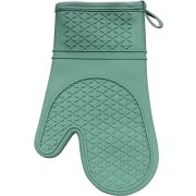 Рукавица термостойкая с 1-м выделенн. пальц. 30*18,5 см(от -40 до +240°С) зеленая, силикон (1шт)/1/10/