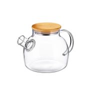 Чайник 1000 мл. заварочный крышка бамбук, Термостекло /1/12/