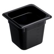 Гастроемкость 1/6 h=150 мм. 176*162 мм. 2,1 л. поликарб. черная GP /1/36/