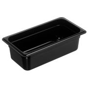 Гастроемкость 1/3 h=100 мм. 325*176 мм. 3,5 л. поликарб. черная GP /1/18/