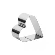 Форма кондитерская «Сердце» d= 11 см. h=5 см. нерж. /1/ АКЦИЯ