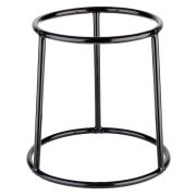 Подставка для фуршетных блюд d=18 см, h=18 см. черная, нерж. с прорезин. покрытием APS /1/12/