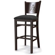 Стул барный «Бристоль» полумягкий (деревянный каркас)