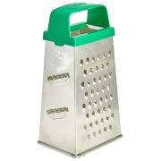 Терка 4-х гранная 22 см. белая жесть с пластик. ручкой /1/