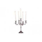 CANDLE HOLDER 5C ALUMINIUM H38CM